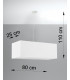 Bar Pendant Light White 3x E27-4