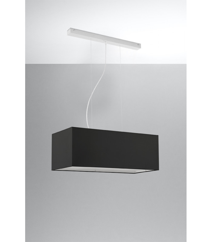 Bar Pendant Light Black 3x E27-2
