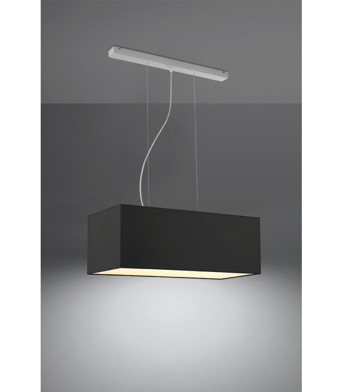 Bar Pendant Light Black 3x E27-3
