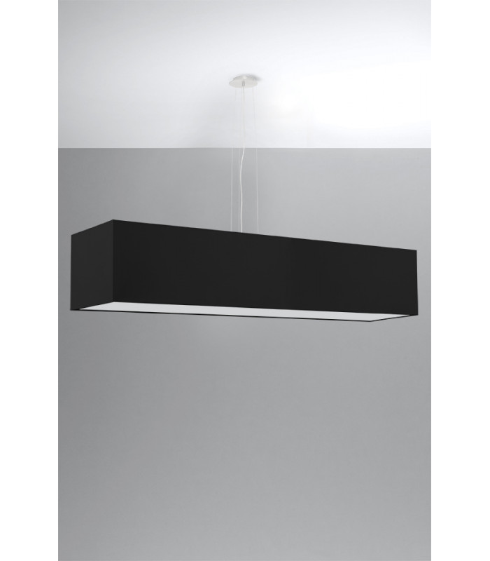 Linear  Bar Pendant Light Black 5x E27-2