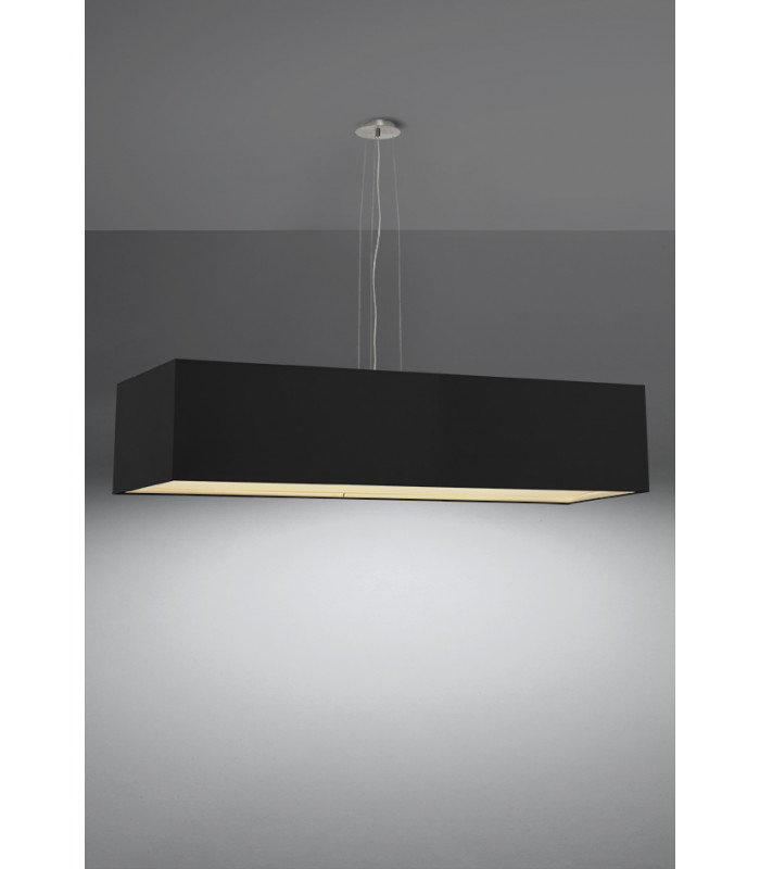 Linear  Bar Pendant Light Black 5x E27-3