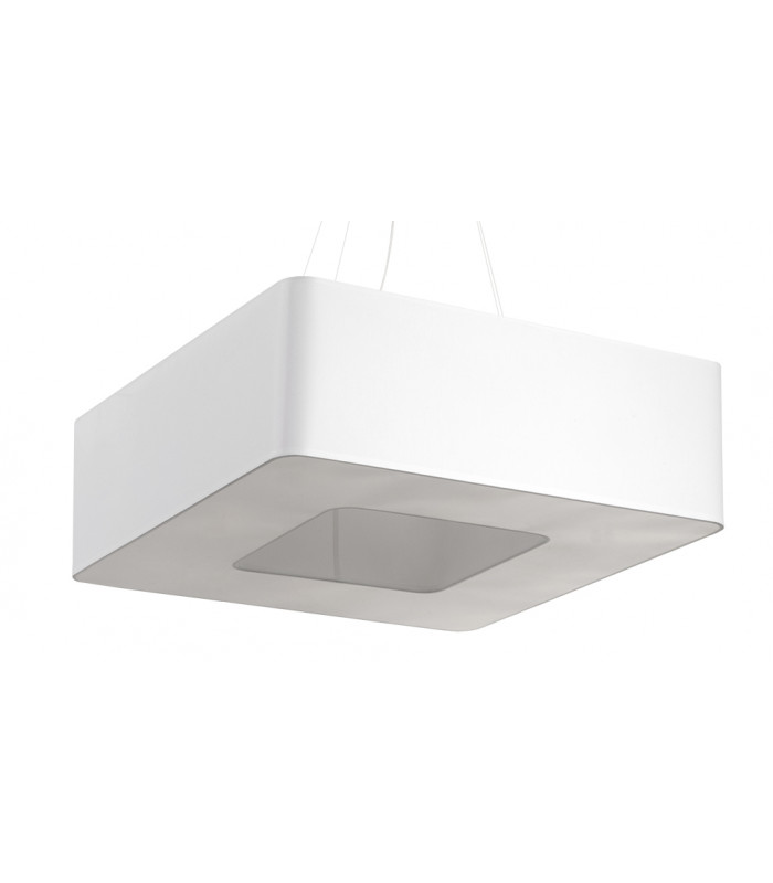 Square Pendant Light White 60cm E27-1