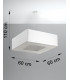 Square Pendant Light White 60cm E27-4