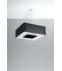 Square Pendant Light Black 60cm E27-2