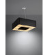 Square Pendant Light Black 60cm E27-3