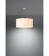 Cylindrical Pendant Light White 60cm E27-3