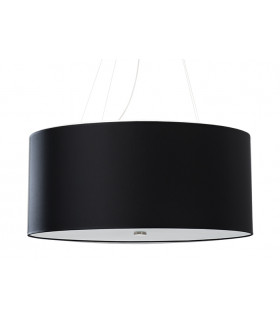 Cylindrical Pendant Light Black 60cm E27-1