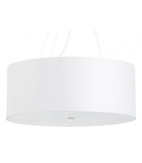 Cylindrical Pendant Light White 70cm E27-1