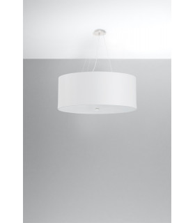 Cylindrical Pendant Light White 70cm E27-2