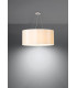 Cylindrical Pendant Light White 70cm E27-3