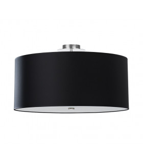 Cylindrical Flush Light Black 60cm E27-1