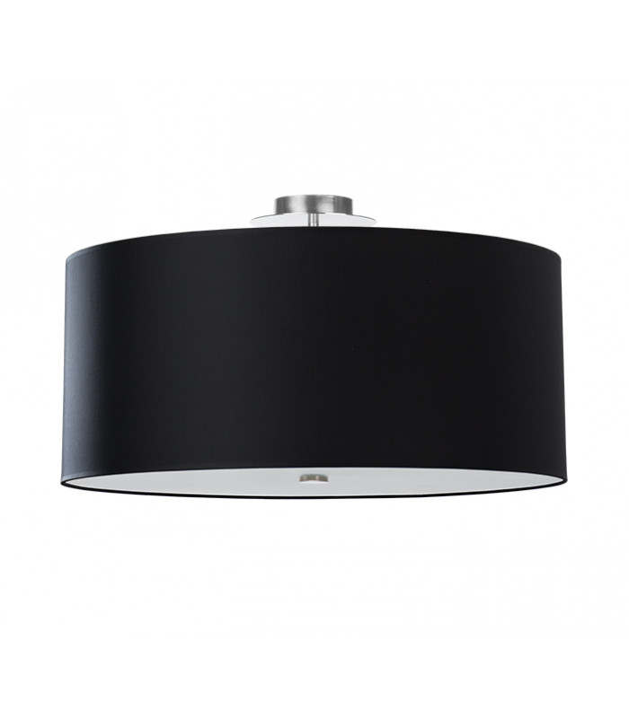 Cylindrical Flush Light Black 60cm E27-1