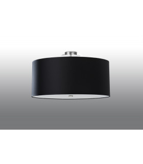 Cylindrical Flush Light Black 60cm E27-2