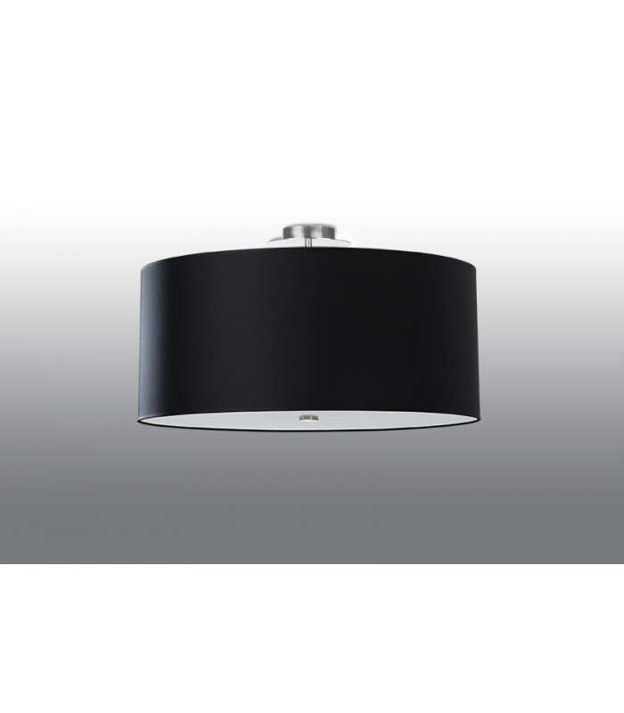 Cylindrical Flush Light Black 60cm E27-2