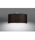 Cylindrical Flush Light Black 60cm E27-3