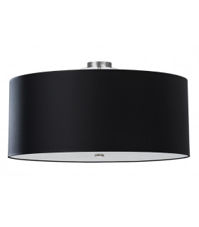 Cylindrical Flush Light Black 70cm E27-1