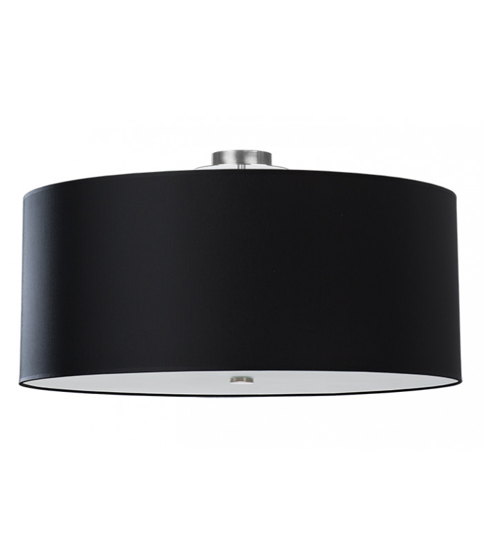 Cylindrical Flush Light Black 70cm E27-1