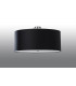 Cylindrical Flush Light Black 70cm E27-2