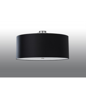 Cylindrical Flush Light Black 70cm E27-2