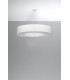 Cylindrical Pendant Light White 90cm E27-2