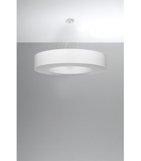 Cylindrical Pendant Light White 90cm E27-2