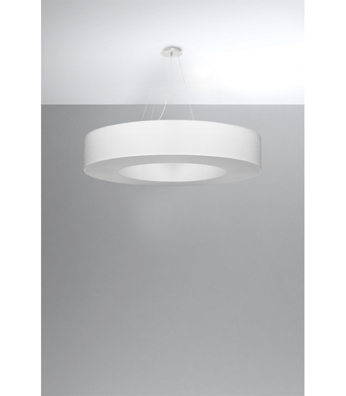 Cylindrical Pendant Light White 90cm E27-2