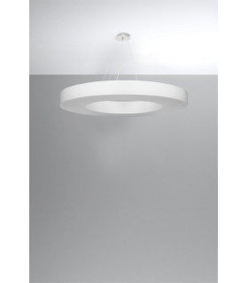 Cylindrical Pendant Light White 90cm E27-2
