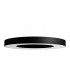 Cylindrical Pendant Light Black 90cm E27-1