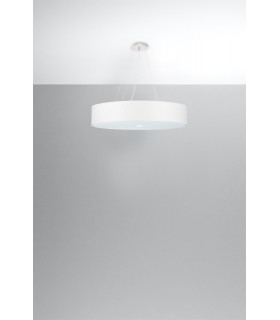 Cylindrical Pendant Light White 60cm E27-2