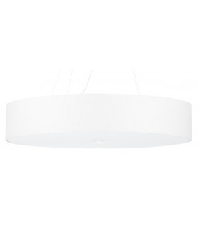 Cylindrical Pendant Light White 70cm E27-1