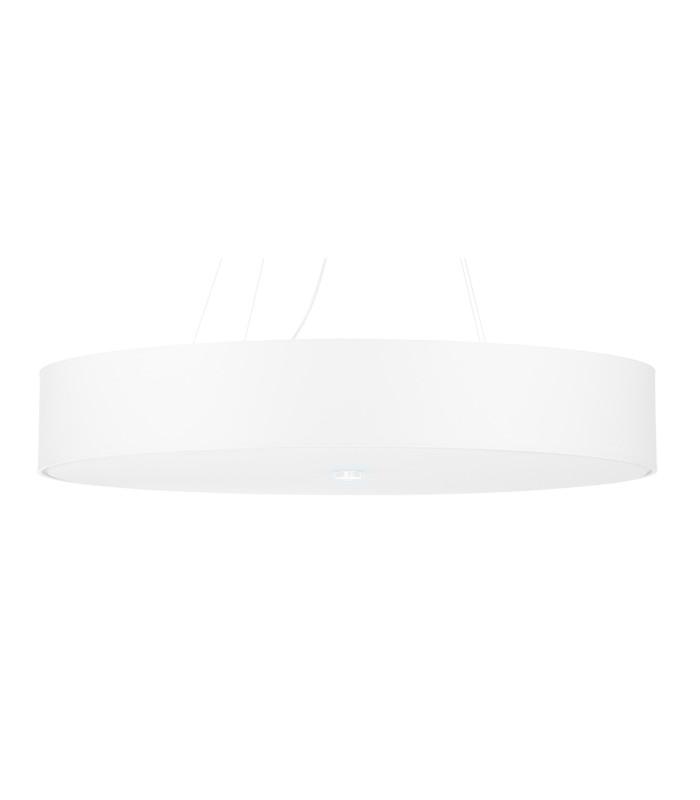 Cylindrical Pendant Light White 80cm E27-1