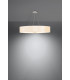Cylindrical Pendant Light White 90cm E27-3