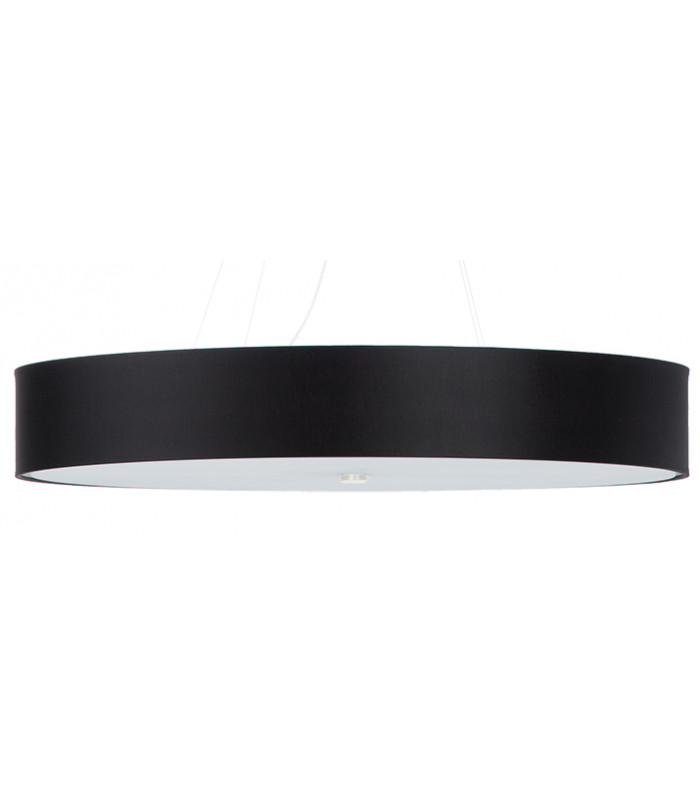 Cylindrical Pendant Light Black 90cm E27-1