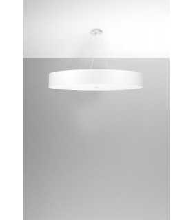 Cylindrical Pendant Light White 100cm E27-2