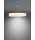 Cylindrical Pendant Light White 100cm E27-3