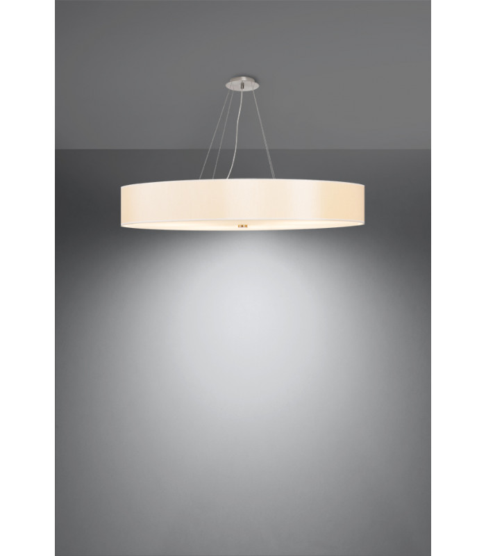 Cylindrical Pendant Light White 100cm E27-3
