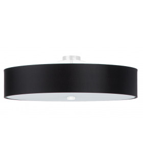 Cylindrical Flush Light Black 60cm E27-1