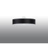 Cylindrical Flush Light Black 60cm E27-2