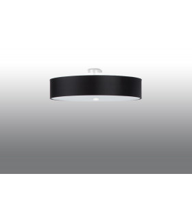 Cylindrical Flush Light Black 60cm E27-2