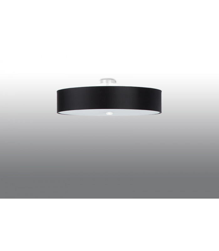 Cylindrical Flush Light Black 60cm E27-2