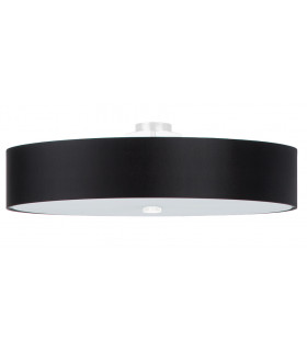 Cylindrical Flush Light Black 70cm E27-1