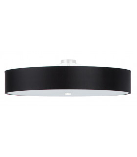Cylindrical Flush Light Black 80cm E27-1