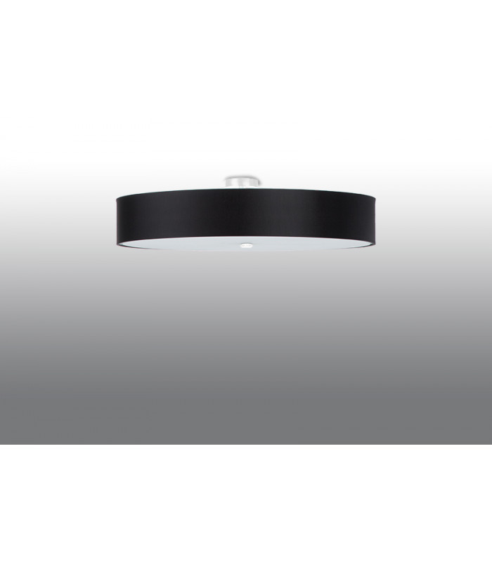 Cylindrical Flush Light Black 80cm E27-2