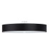 Cylindrical Flush Light Black 90cm E27-1