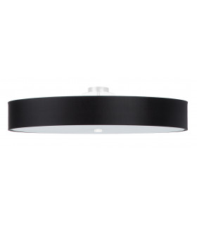 Cylindrical Flush Light Black 90cm E27-1