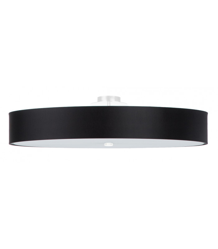 Cylindrical Flush Light Black 90cm E27-1