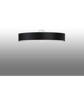 Cylindrical Flush Light Black 90cm E27-2