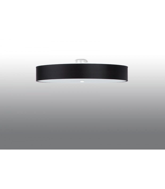 Cylindrical Flush Light Black 90cm E27-2