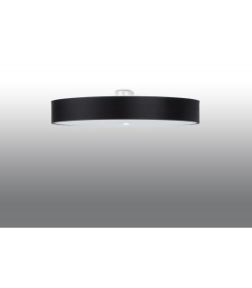 Cylindrical Flush Light Black 100cm E27-2
