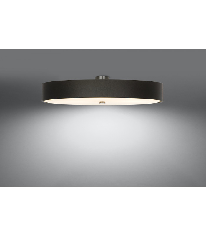 Cylindrical Flush Light Black 100cm E27-3